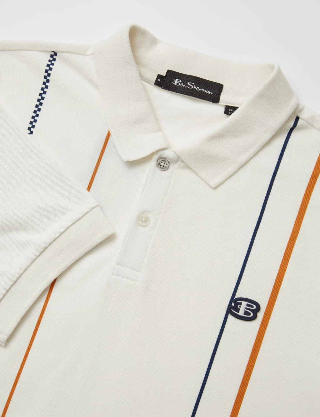 Ben Sherman Cotton Striped Polo Shirt 6 Ben Sherman Cotton Striped Polo Shirt - Image 6