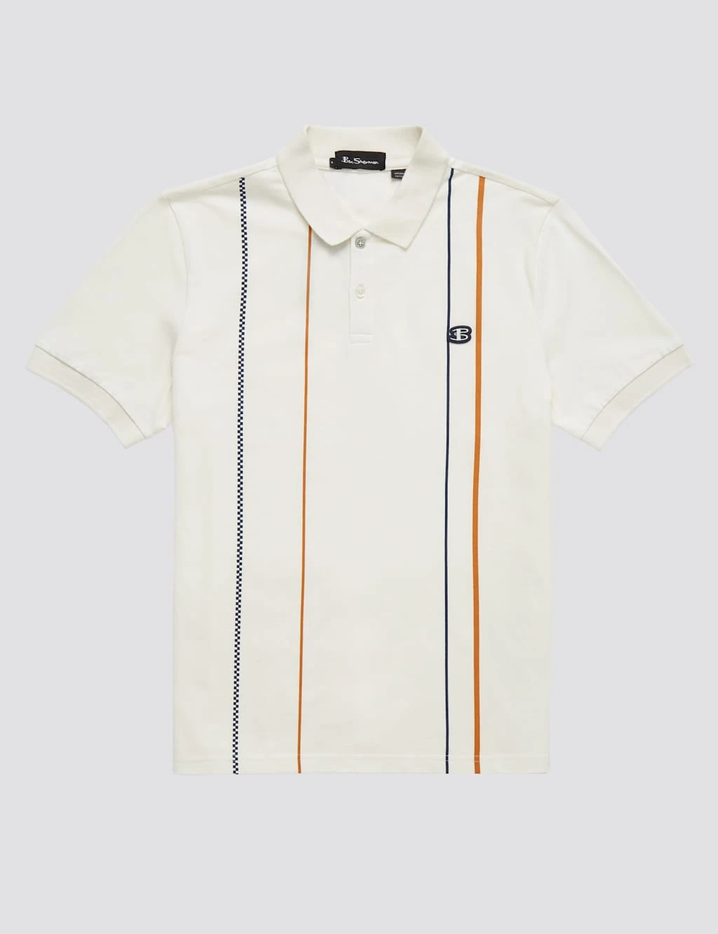 Ben Sherman Cotton Striped Polo Shirt 2 Ben Sherman Cotton Striped Polo Shirt - Image 2