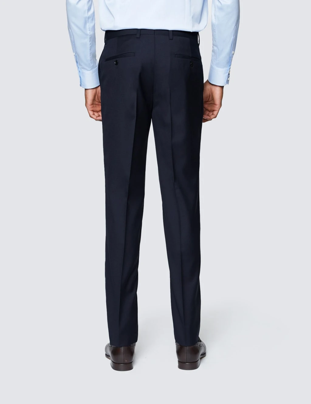 Slim Fit Pure Wool Trousers 2 Slim Fit Pure Wool Trousers - Image 2