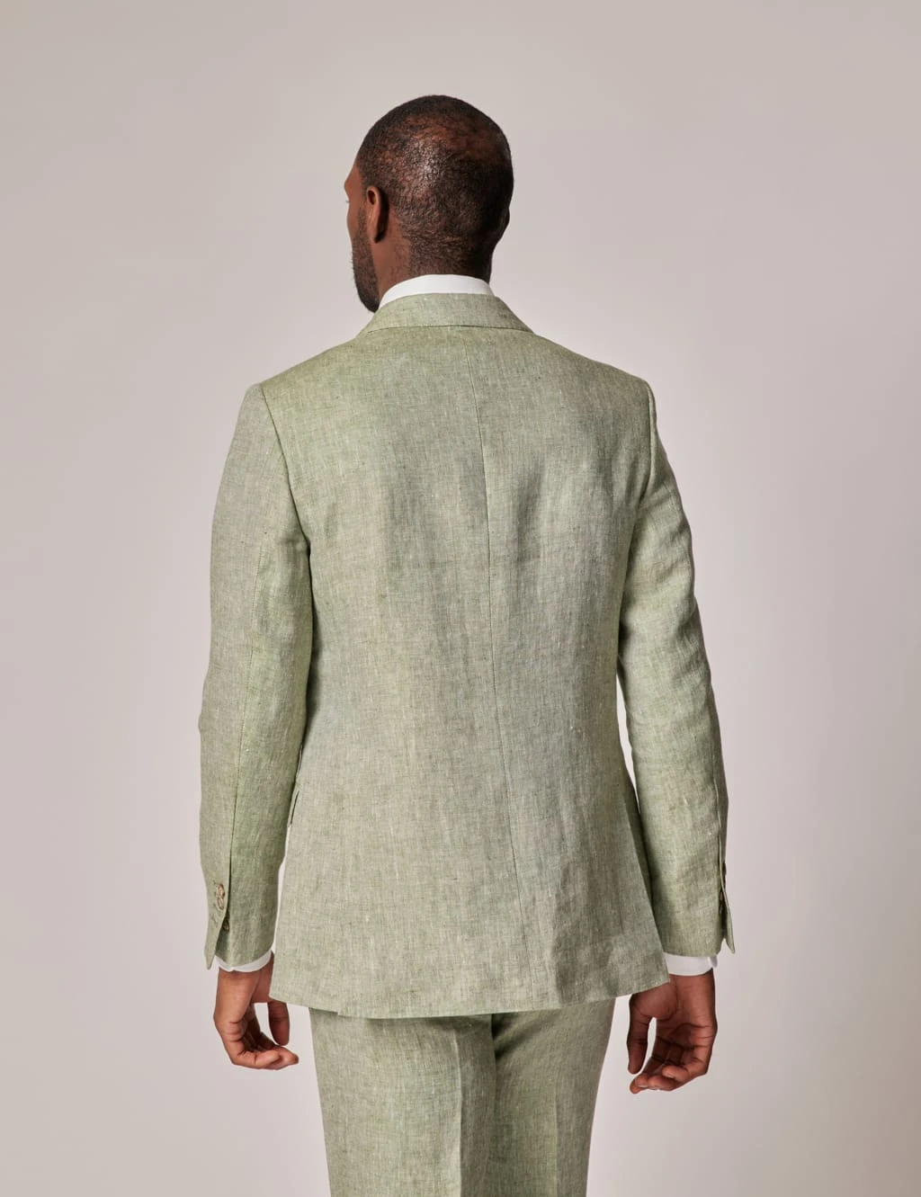 Tailored Fit Pure Linen Suit Jacket 7 Tailored Fit Pure Linen Suit Jacket - Image 7