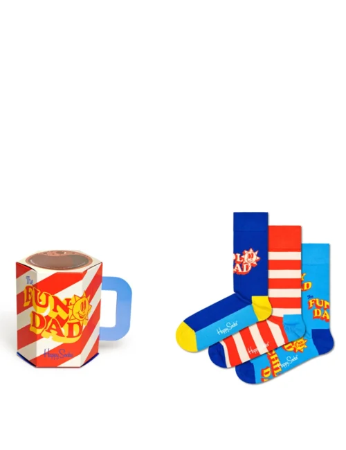 Happy Socks 3pk Fun Dad Cotton Rich Socks