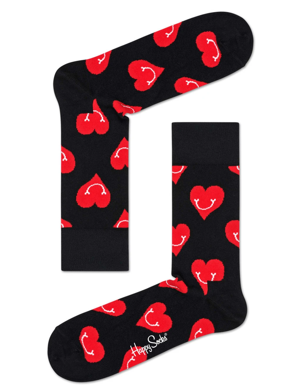 Happy Socks Smiley Heart Cotton Rich Socks 1 Happy Socks Smiley Heart Cotton Rich Socks
