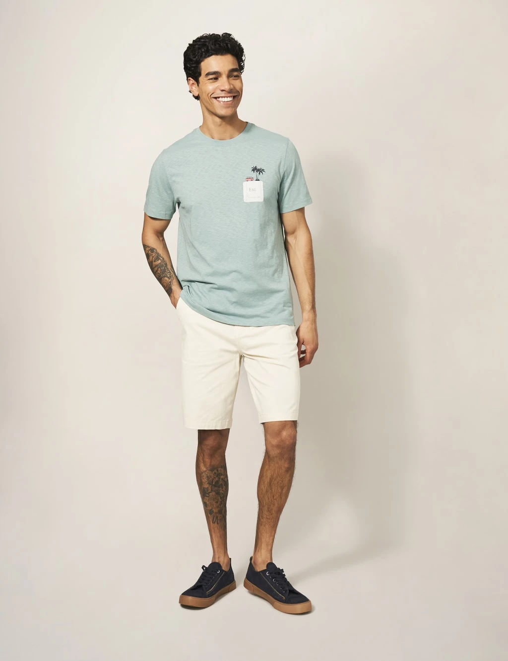 WHITE STUFF Pure Cotton Escape Graphic Crew Neck T-Shirt 2 WHITE STUFF Pure Cotton Escape Graphic Crew Neck T-Shirt - Image 2