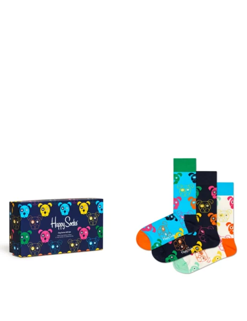 Happy Socks 3pk Dog Cotton Rich Socks