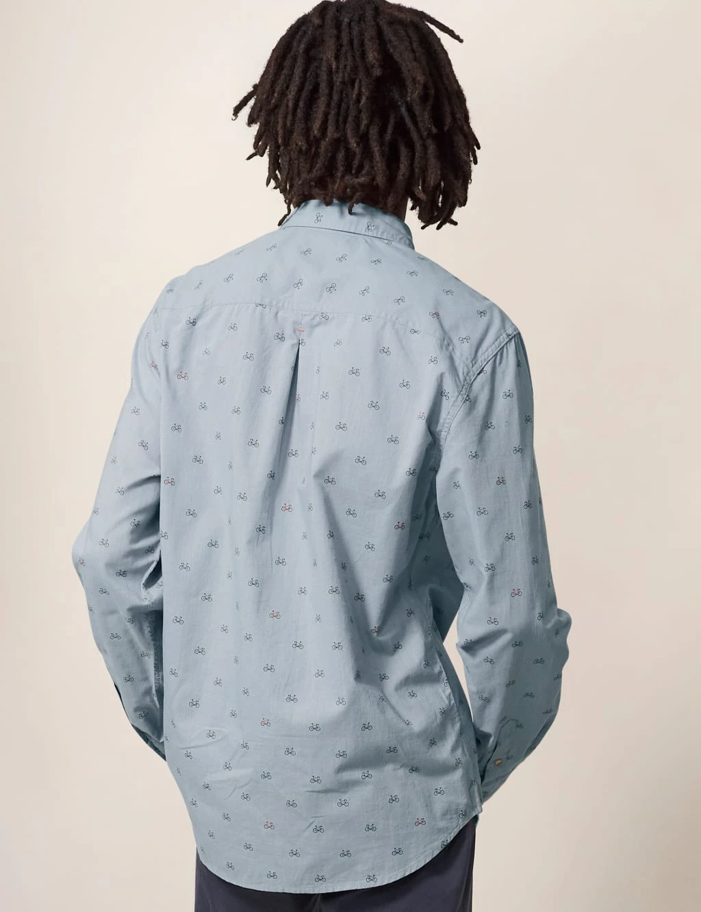 WHITE STUFF Pure Cotton Bicycle Print Shirt 4 WHITE STUFF Pure Cotton Bicycle Print Shirt - Image 4