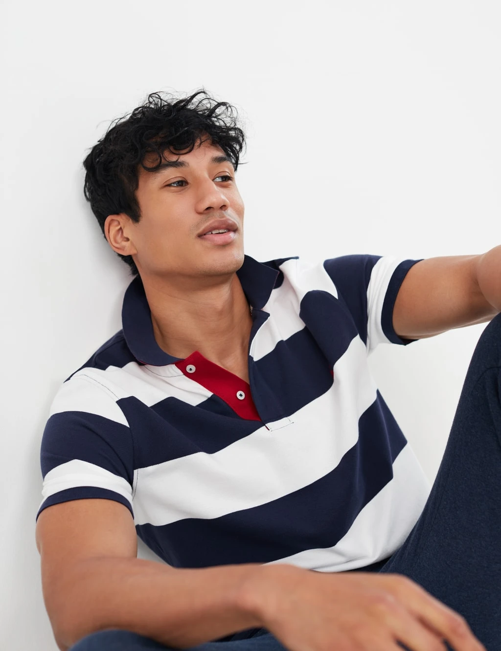 Joules Pure Cotton Striped Short Sleeve Polo Shirt 1 Joules Pure Cotton Striped Short Sleeve Polo Shirt