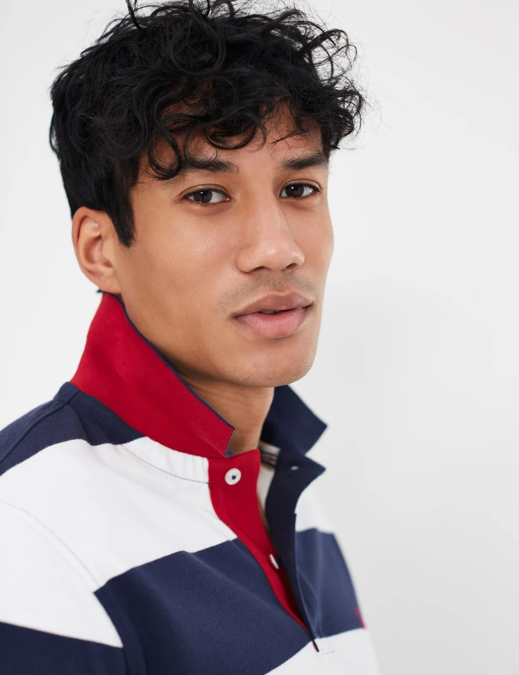 Joules Pure Cotton Striped Short Sleeve Polo Shirt 3 Joules Pure Cotton Striped Short Sleeve Polo Shirt - Image 3