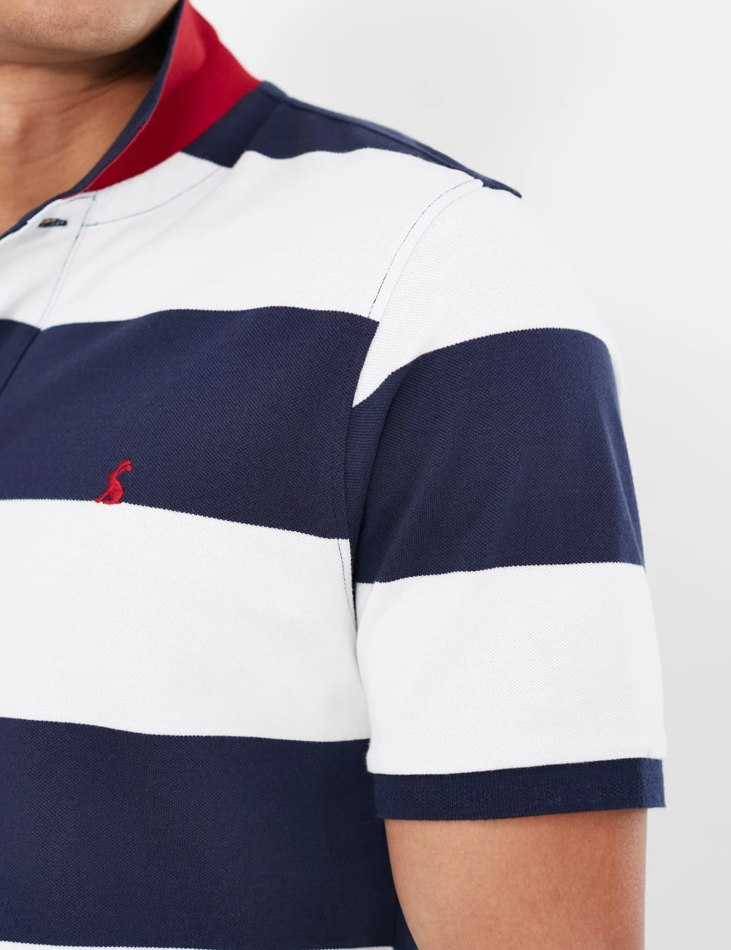 Joules Pure Cotton Striped Short Sleeve Polo Shirt 4 Joules Pure Cotton Striped Short Sleeve Polo Shirt - Image 4