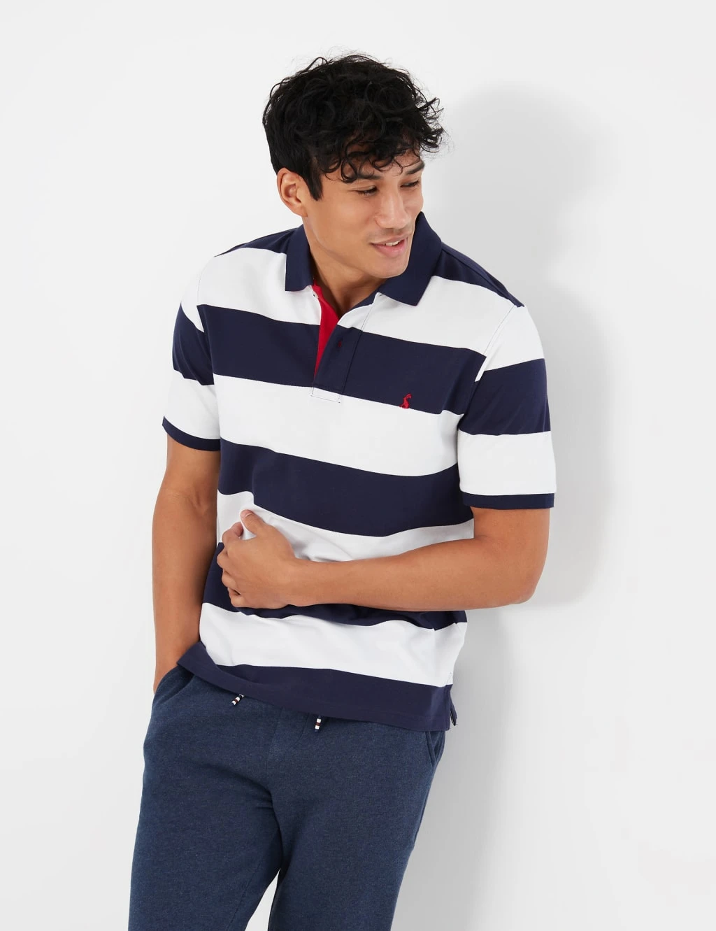 Joules Pure Cotton Striped Short Sleeve Polo Shirt 5 Joules Pure Cotton Striped Short Sleeve Polo Shirt - Image 5