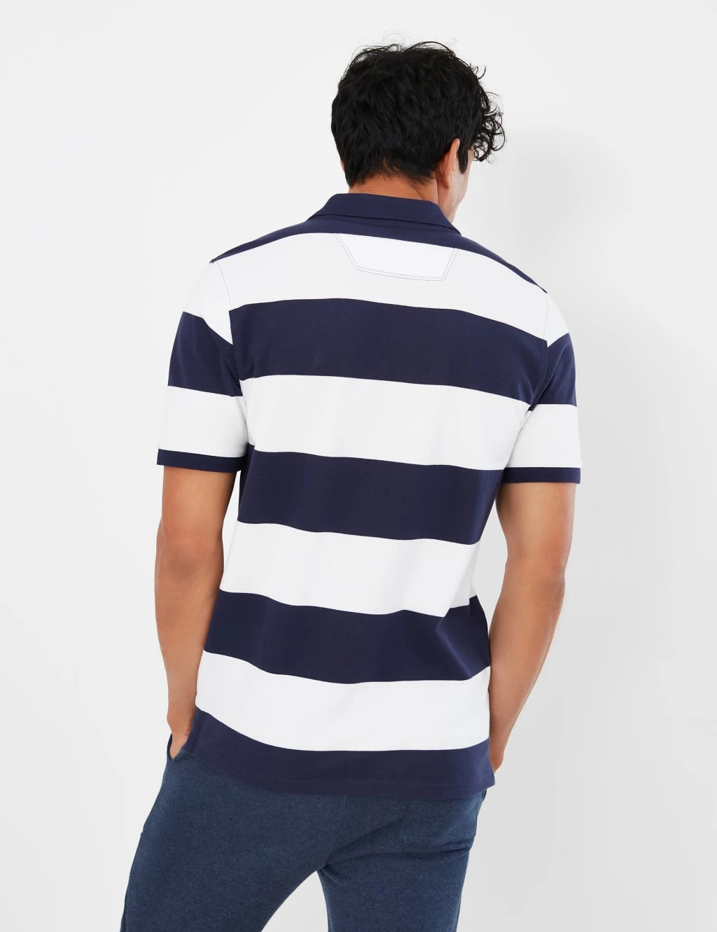 Joules Pure Cotton Striped Short Sleeve Polo Shirt 7 Joules Pure Cotton Striped Short Sleeve Polo Shirt - Image 7