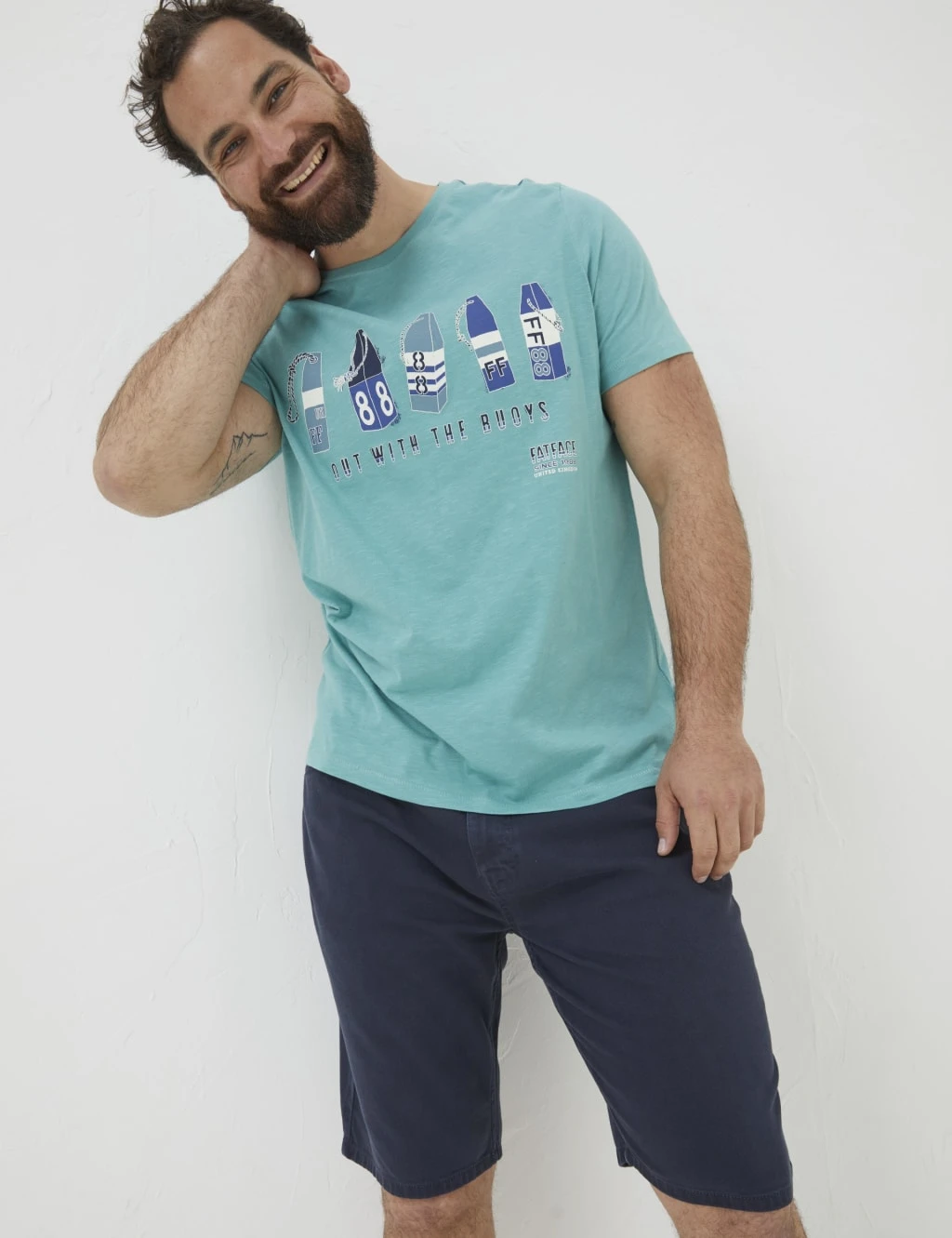 Pure Cotton Crew Neck Buoys Graphic T-Shirt 5 Pure Cotton Crew Neck Buoys Graphic T-Shirt - Image 5