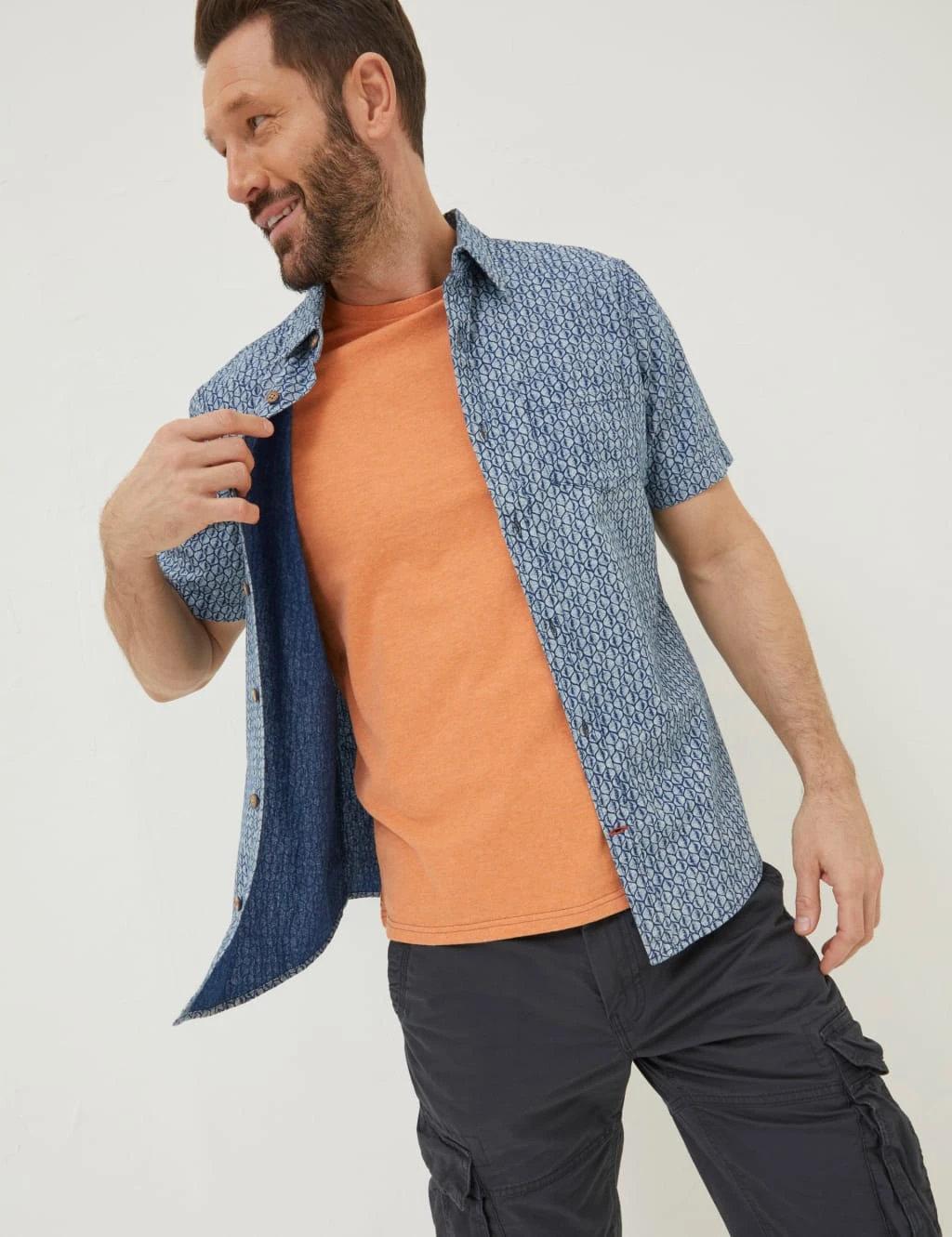 Pure Cotton Shell Print Shirt 1 Pure Cotton Shell Print Shirt