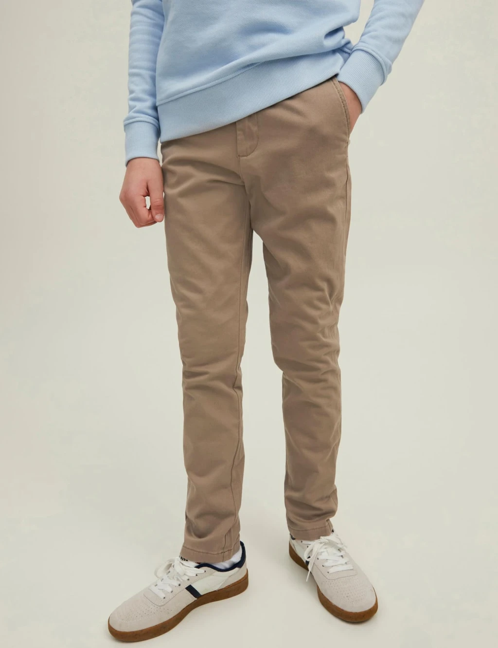Jack & Jones Junior Slim Cotton Rich Chinos (8-16 Yrs) 1 Jack & Jones Junior Slim Cotton Rich Chinos (8-16 Yrs)