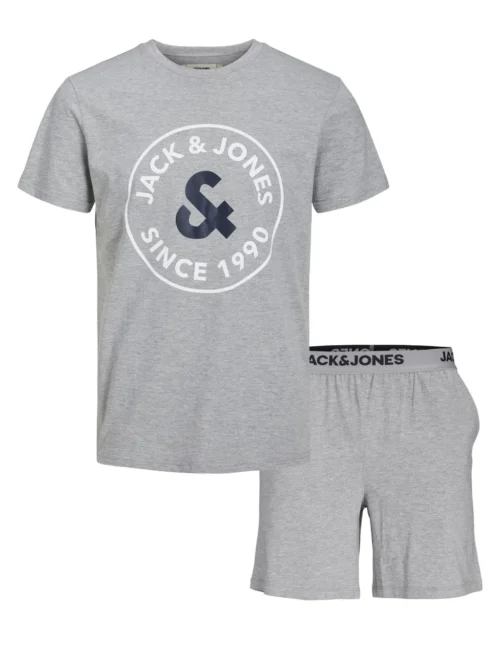 Jack & Jones Junior Cotton Rich Logo Graphic Short Pyjama Set (8-16 Yrs)