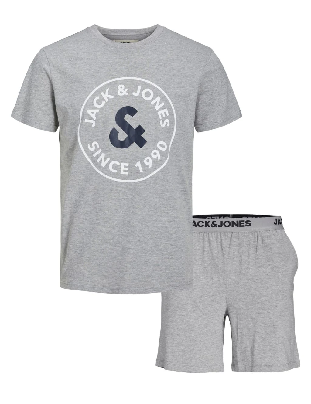 Jack & Jones Junior Cotton Rich Logo Graphic Short Pyjama Set (8-16 Yrs) 1 Jack & Jones Junior Cotton Rich Logo Graphic Short Pyjama Set (8-16 Yrs)