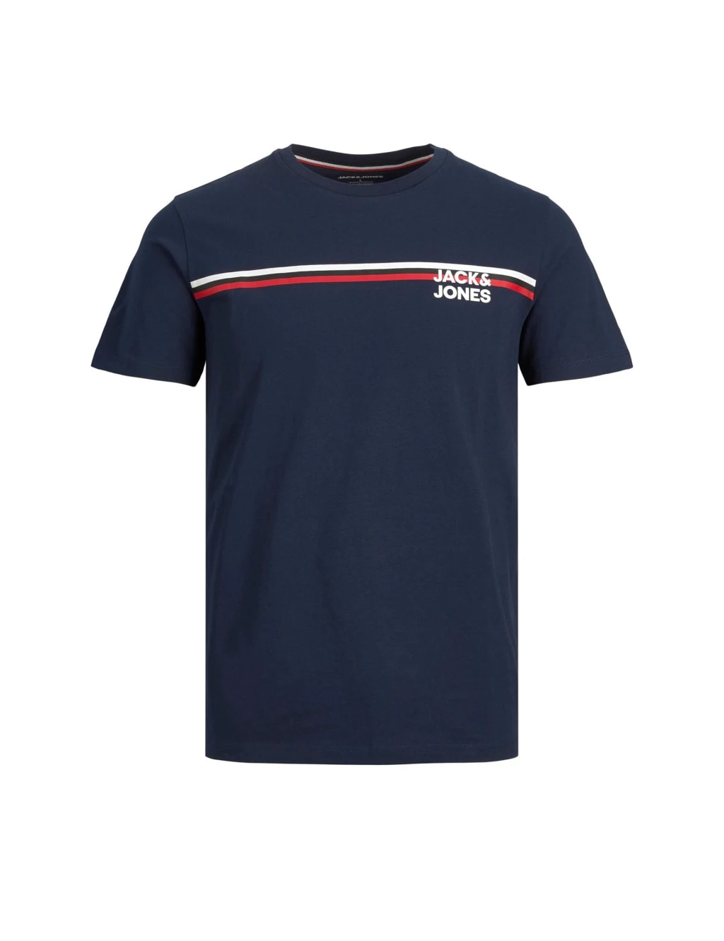 Jack & Jones Junior Pure Cotton Striped Logo Graphic T-Shirt (8-16 Yrs) 2 Jack & Jones Junior Pure Cotton Striped Logo Graphic T-Shirt (8-16 Yrs) - Image 2