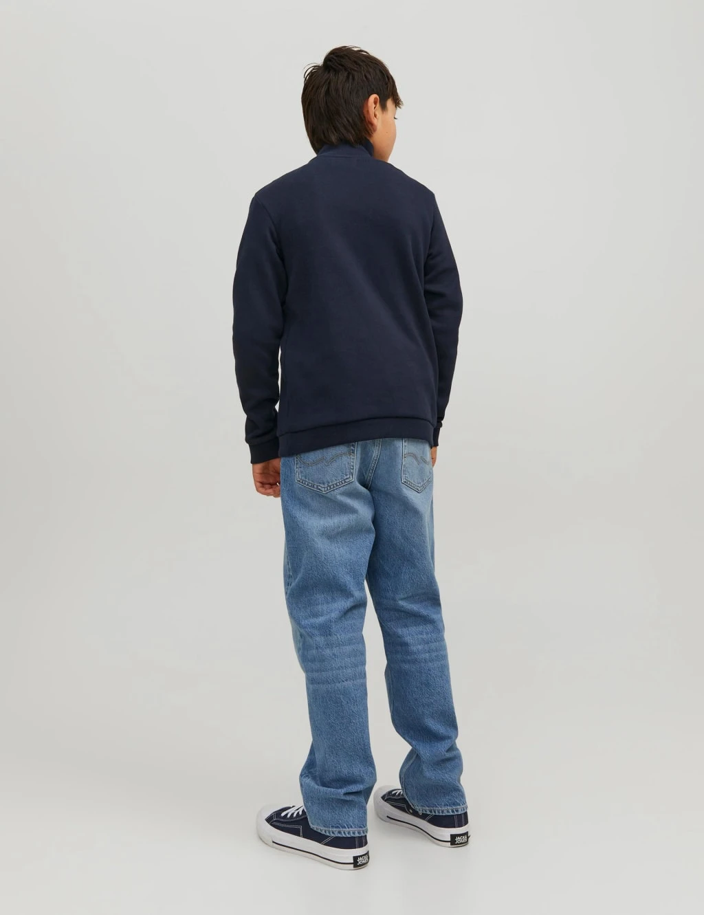 Jack & Jones Junior Cotton Rich Logo Half Zip Sweatshirt (8-16 Yrs) 5 Jack & Jones Junior Cotton Rich Logo Half Zip Sweatshirt (8-16 Yrs) - Image 5