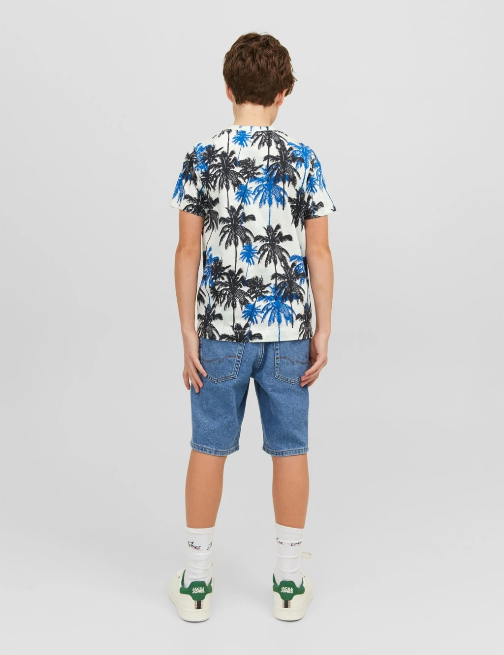 Jack & Jones Junior Pure Cotton Palm Print T-Shirt (8-16 Yrs) 4 Jack & Jones Junior Pure Cotton Palm Print T-Shirt (8-16 Yrs) - Image 4