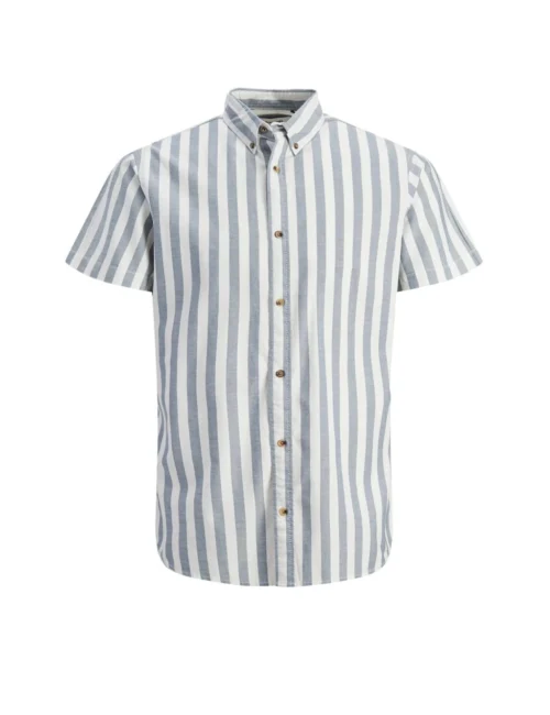 Jack & Jones Junior Cotton Blend Striped Shirt (8-16 Yrs)