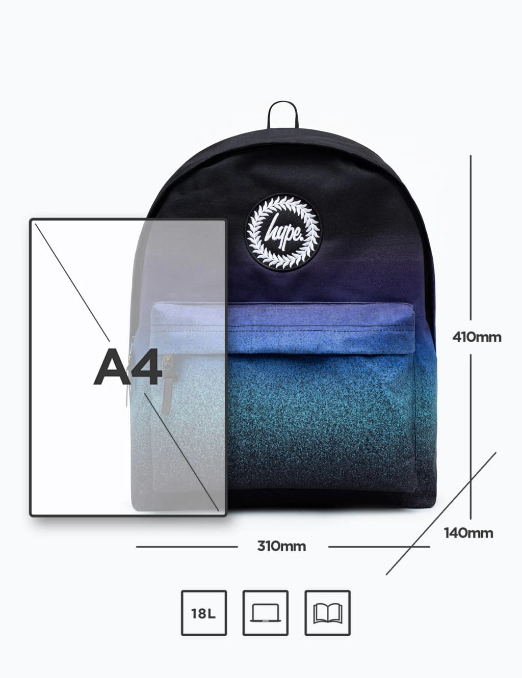 HYPE Kids' Speckle Print Backpack 6 HYPE Kids' Speckle Print Backpack - Image 6