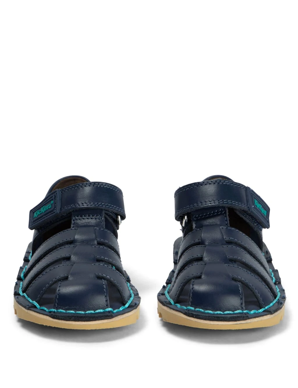 Kickers Kids' Leather Riptape Sandals (7 Small-12 Small) 3 Kickers Kids' Leather Riptape Sandals (7 Small-12 Small) - Image 3