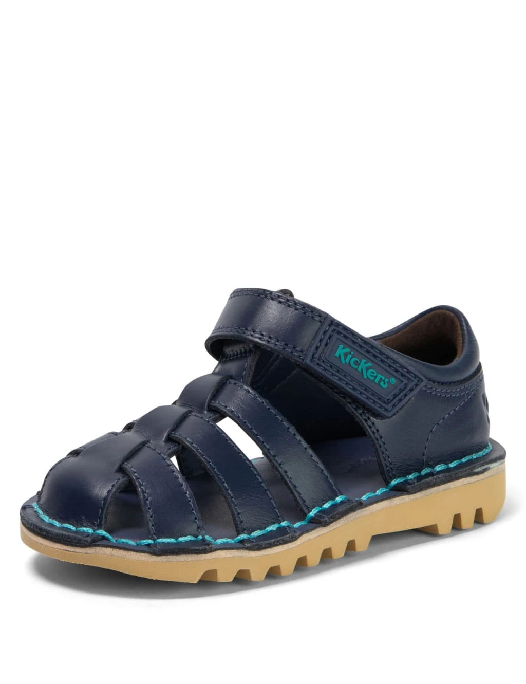 Kickers Kids' Leather Riptape Sandals (7 Small-12 Small) 6 Kickers Kids' Leather Riptape Sandals (7 Small-12 Small) - Image 6