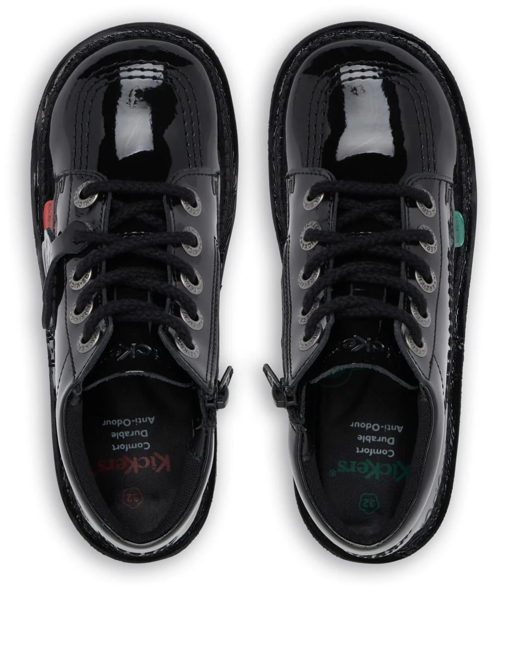 Kickers Kids' Patent High Top School Shoes 5 Kickers Kids' Patent High Top School Shoes - Image 5