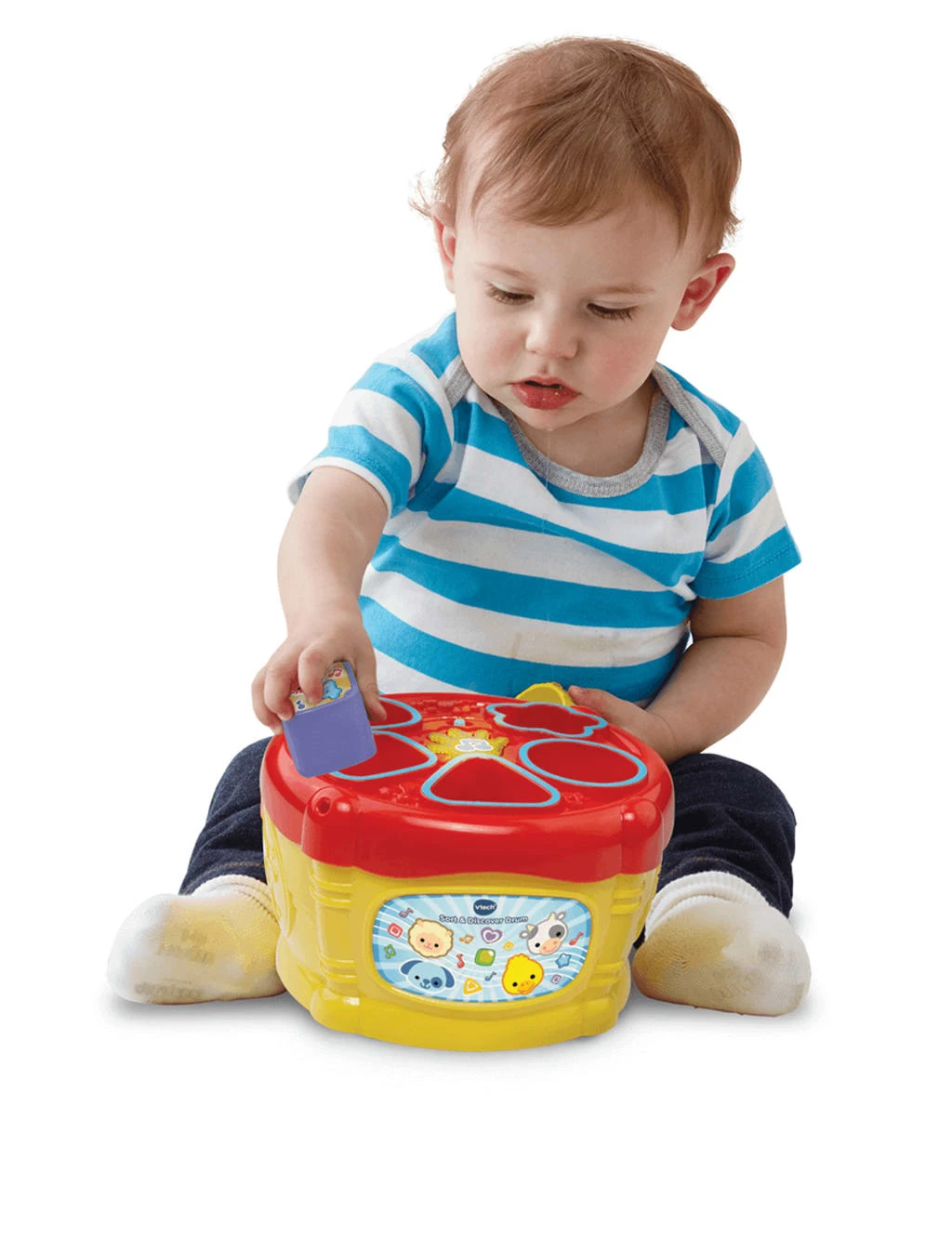 VTech Sort & Discover Interactive Drum (1-3 Yrs) 3 VTech Sort & Discover Interactive Drum (1-3 Yrs) - Image 3