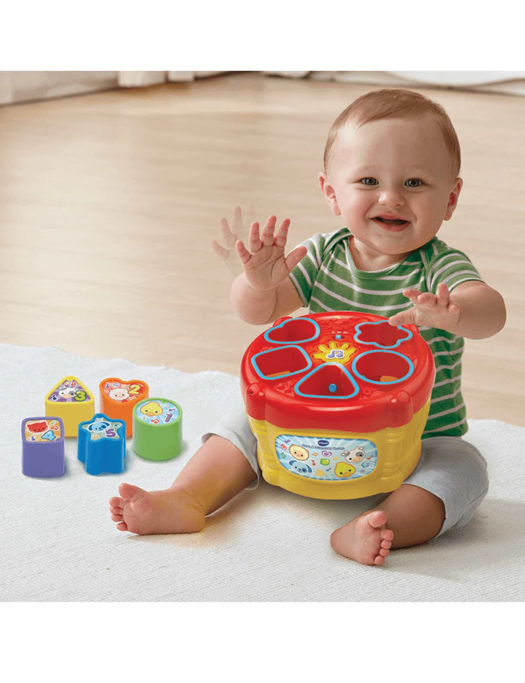 VTech Sort & Discover Interactive Drum (1-3 Yrs) 5 VTech Sort & Discover Interactive Drum (1-3 Yrs) - Image 5