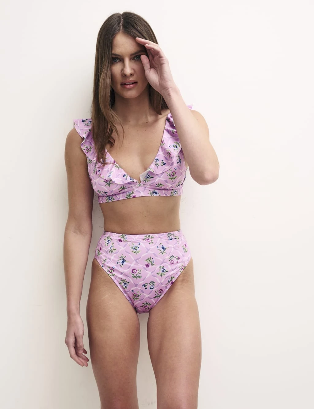 Floral Plunge Bikini Top 1 Floral Plunge Bikini Top