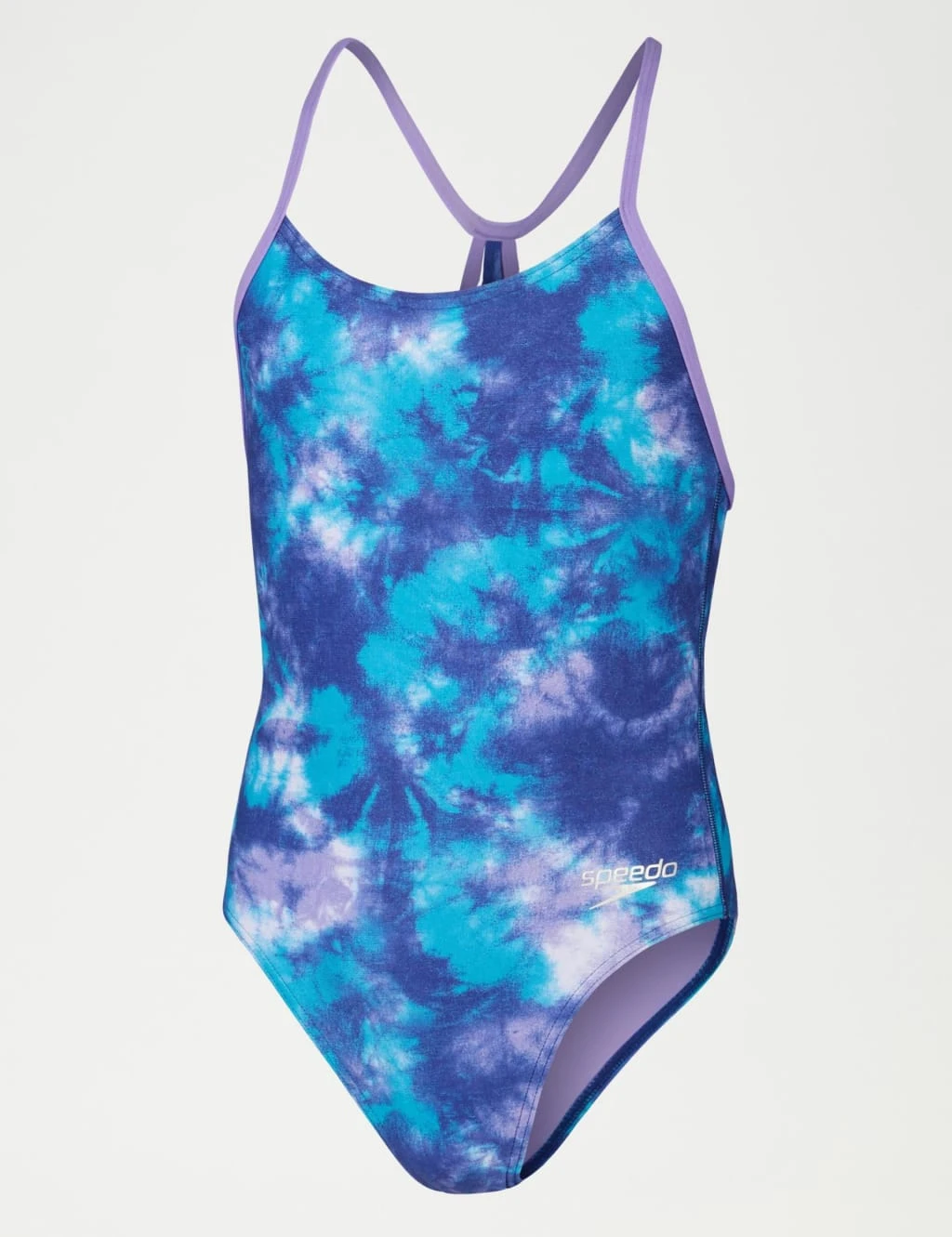 Speedo Allover Digital Lane Line Back Swimsuit (5-14 Yrs) 2 Speedo Allover Digital Lane Line Back Swimsuit (5-14 Yrs) - Image 2