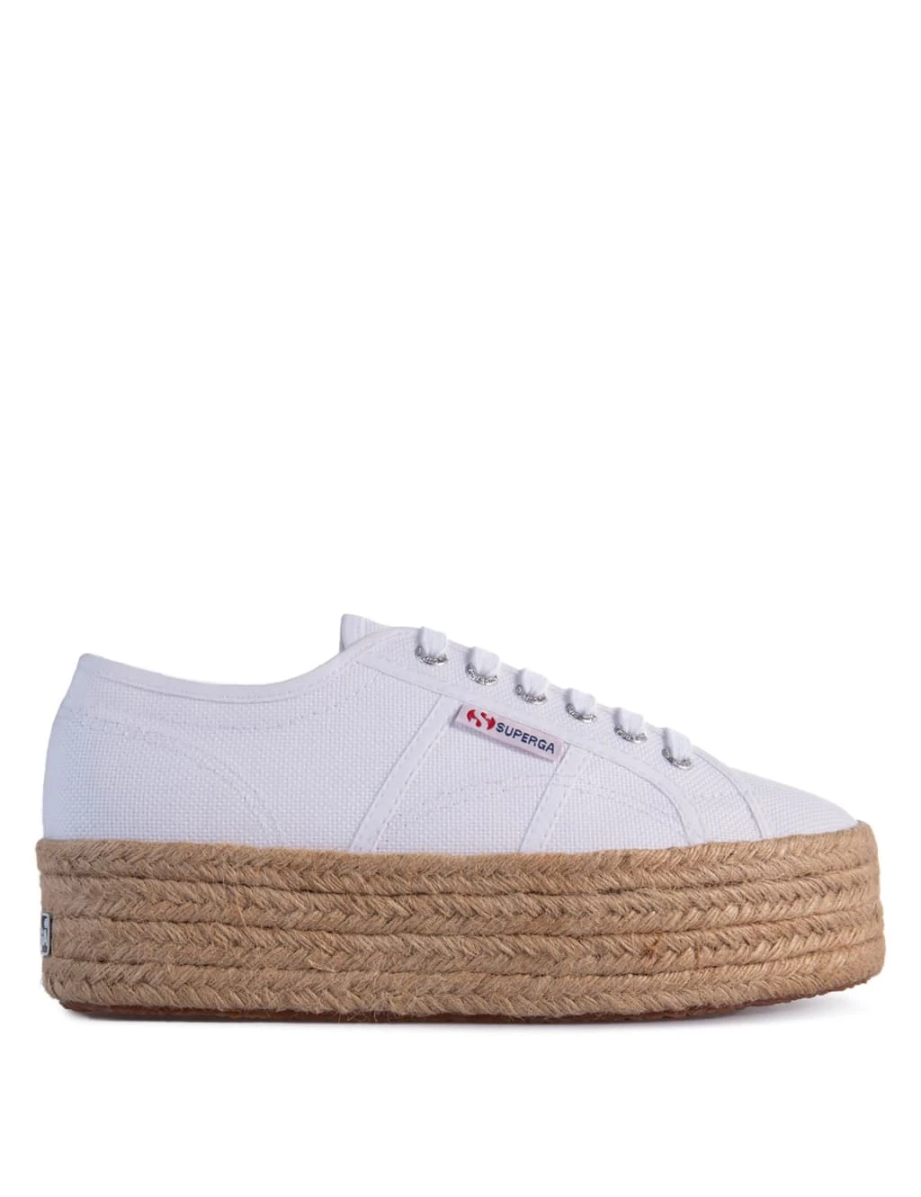 Superga 2790 Cotrope Canvas Platform Lace Up Trainers 1 Superga 2790 Cotrope Canvas Platform Lace Up Trainers