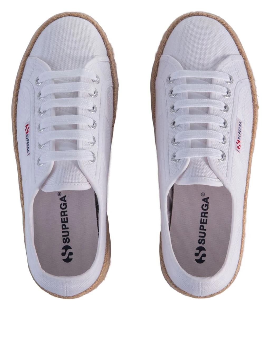 Superga 2790 Cotrope Canvas Platform Lace Up Trainers 2 Superga 2790 Cotrope Canvas Platform Lace Up Trainers - Image 2