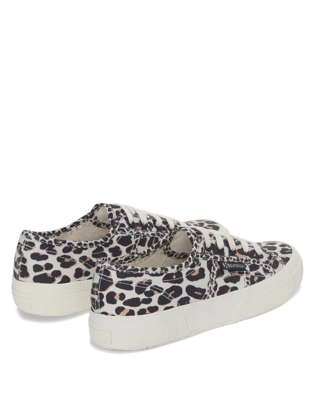 Superga 2750 Canvas Lace Up Leopard Print Trainers 3 Superga 2750 Canvas Lace Up Leopard Print Trainers - Image 3