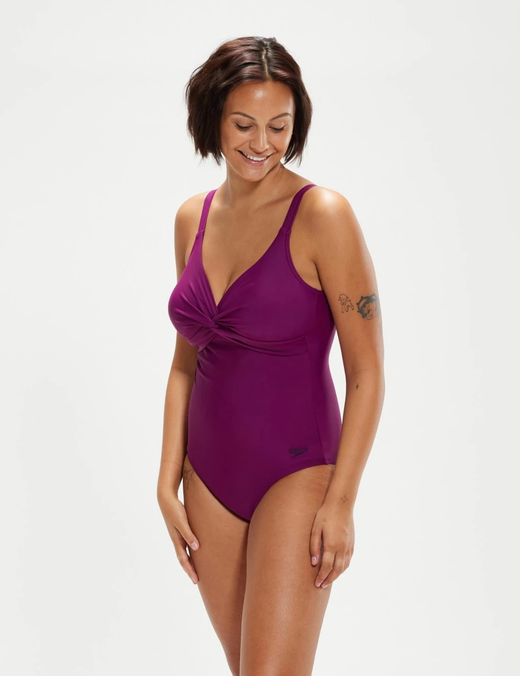 Speedo Brigitte Shaping Padded Plunge Swimsuit 1 Speedo Brigitte Shaping Padded Plunge Swimsuit