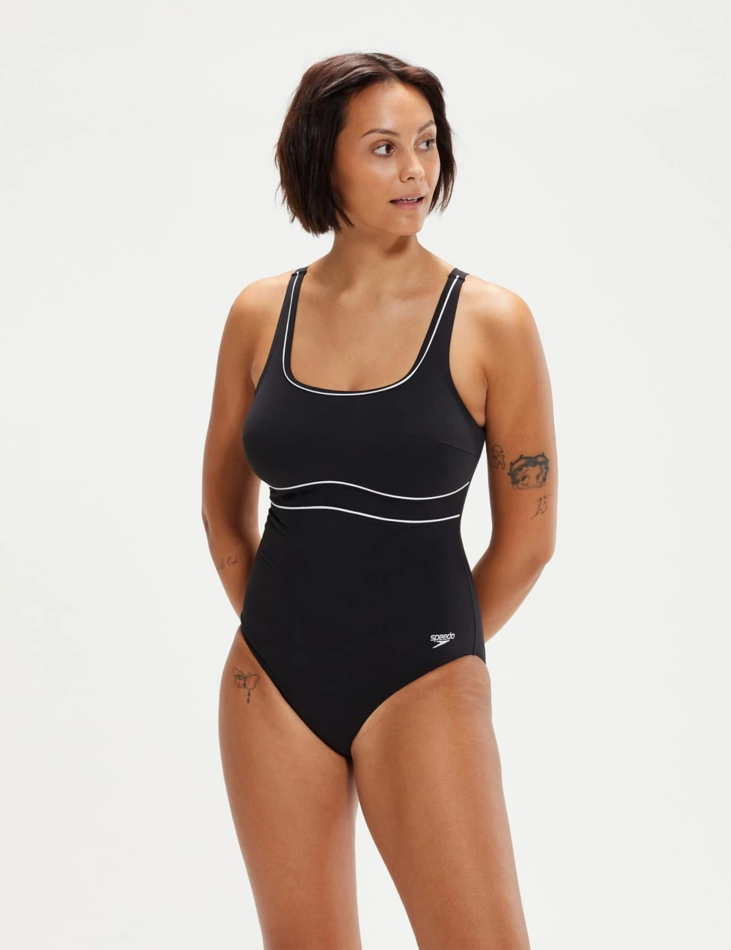 Speedo Contour Eclipse Square Neck Swimsuit 1 Speedo Contour Eclipse Square Neck Swimsuit