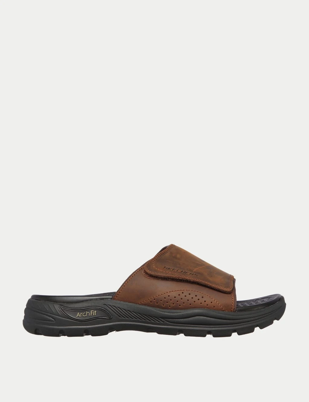 Skechers Arch Fit Motley Revelo Leather Sliders 1 Skechers Arch Fit Motley Revelo Leather Sliders