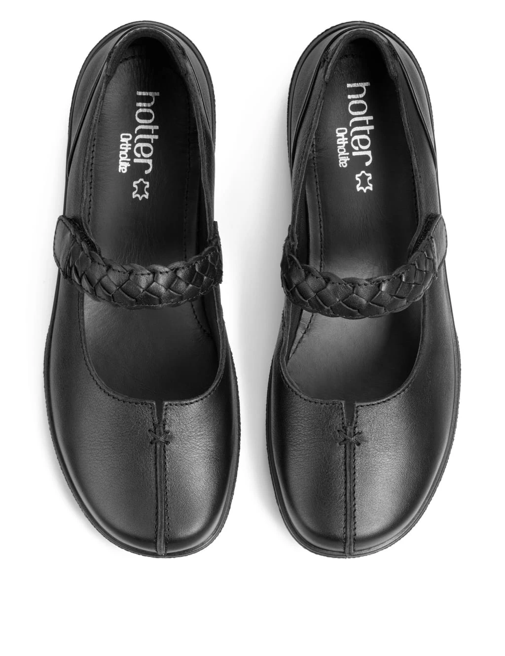 Shake II Wide Fit Leather Riptape Pumps 4 Shake II Wide Fit Leather Riptape Pumps - Image 4