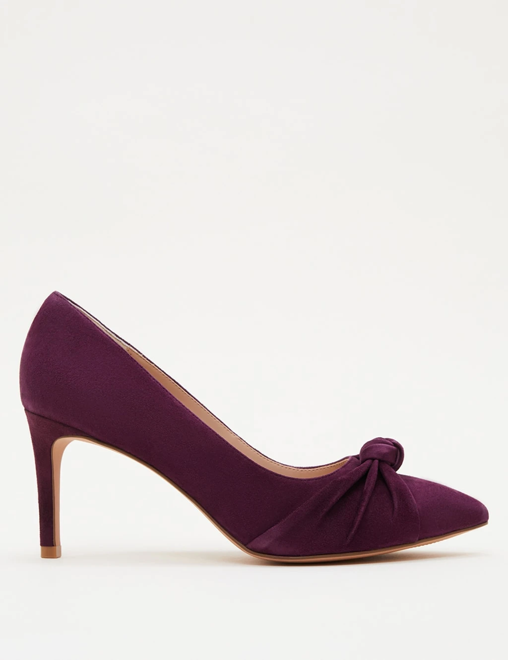 Suede Stiletto Heel Pointed Court Shoes 1 Suede Stiletto Heel Pointed Court Shoes
