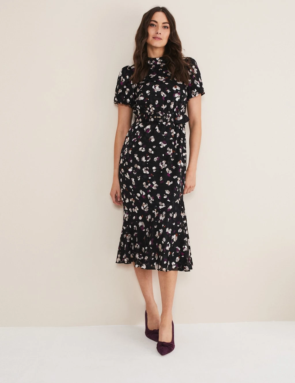 Suede Stiletto Heel Pointed Court Shoes 6 Suede Stiletto Heel Pointed Court Shoes - Image 6