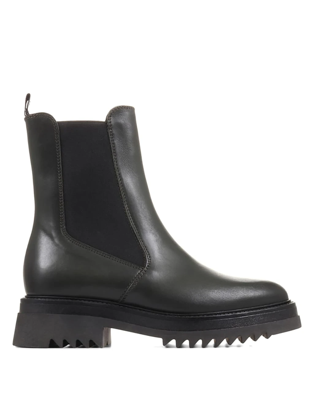 Jones Bootmaker Leather Chelsea Block Heel Ankle Boots 4 Jones Bootmaker Leather Chelsea Block Heel Ankle Boots - Image 4