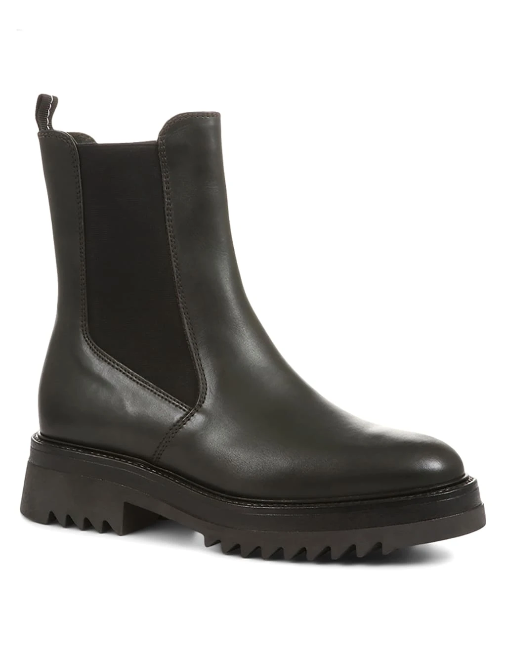 Jones Bootmaker Leather Chelsea Block Heel Ankle Boots 2 Jones Bootmaker Leather Chelsea Block Heel Ankle Boots - Image 2