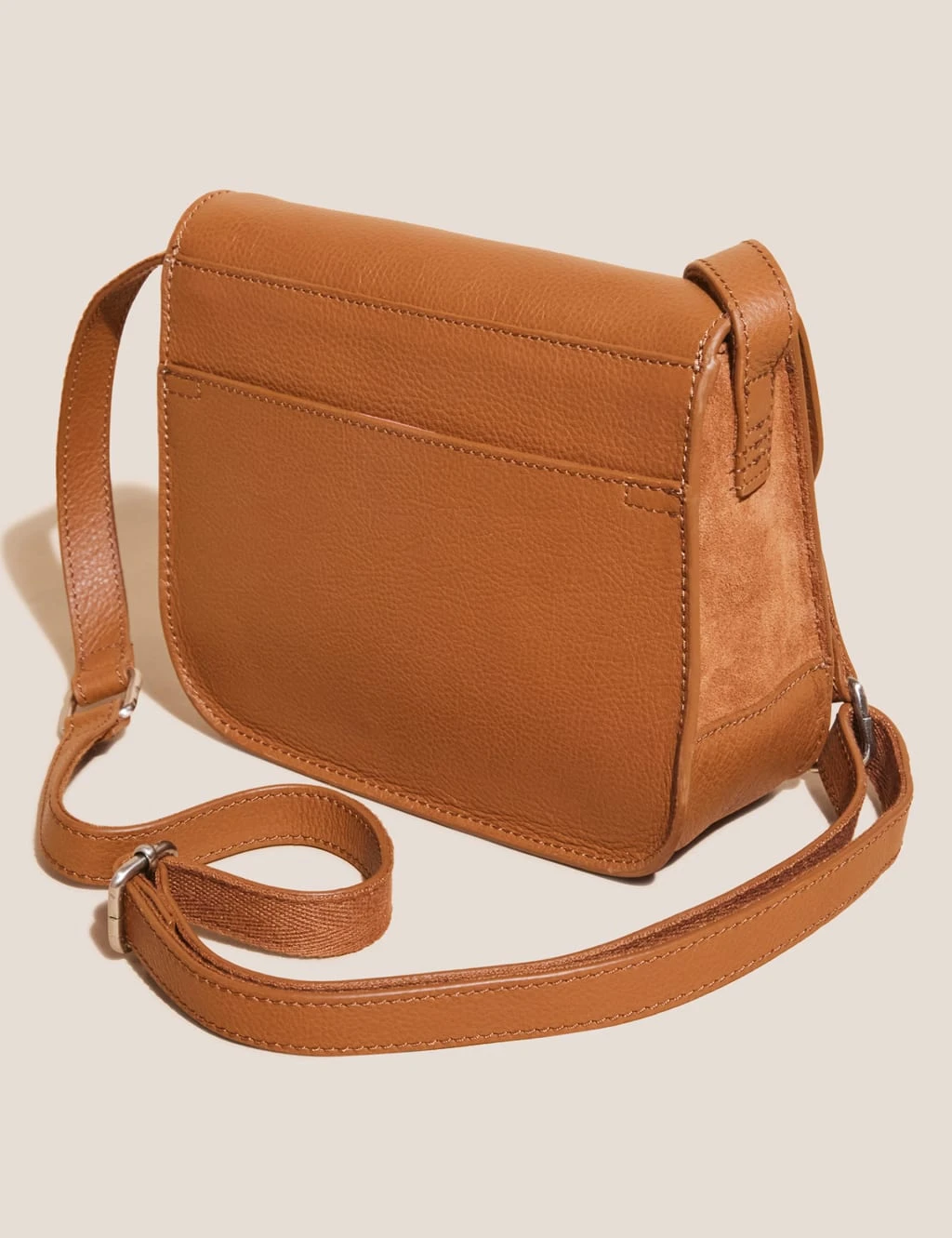 WHITE STUFF Leather Buckle Detail Cross Body Bag 4 WHITE STUFF Leather Buckle Detail Cross Body Bag - Image 4