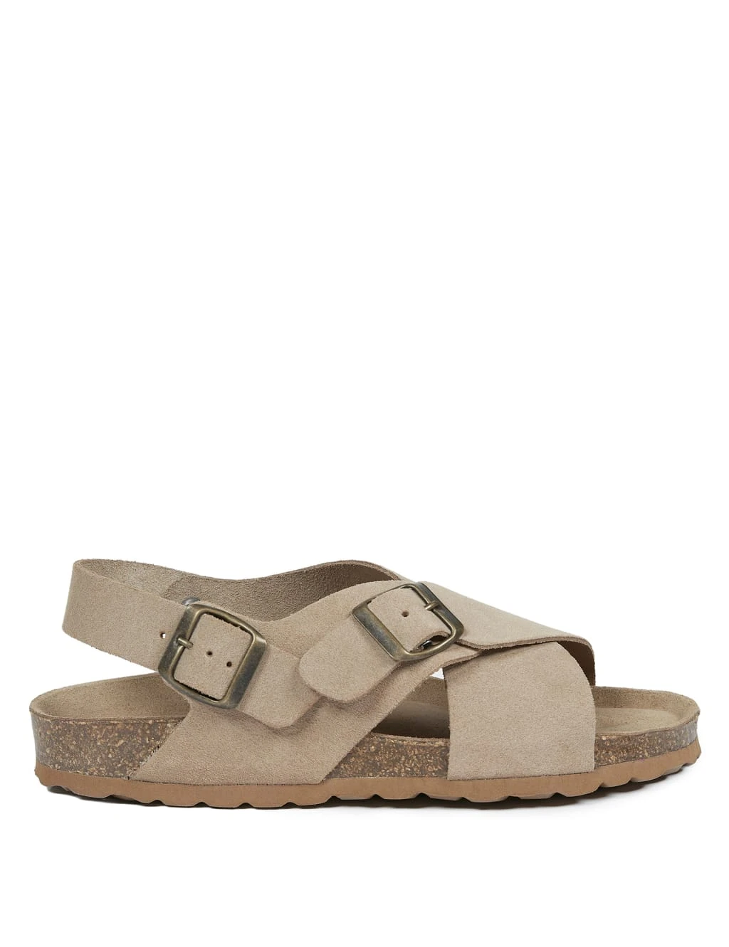 Celtic & Co. Leather Buckle Crossover Flat Sandals 3 Celtic & Co. Leather Buckle Crossover Flat Sandals - Image 3