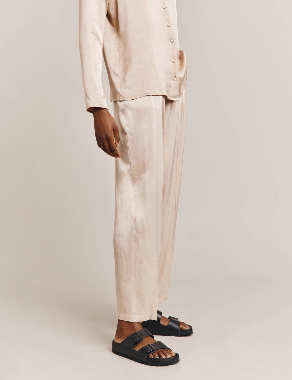 Ghost Satin Tapered Trousers 3 Ghost Satin Tapered Trousers - Image 3
