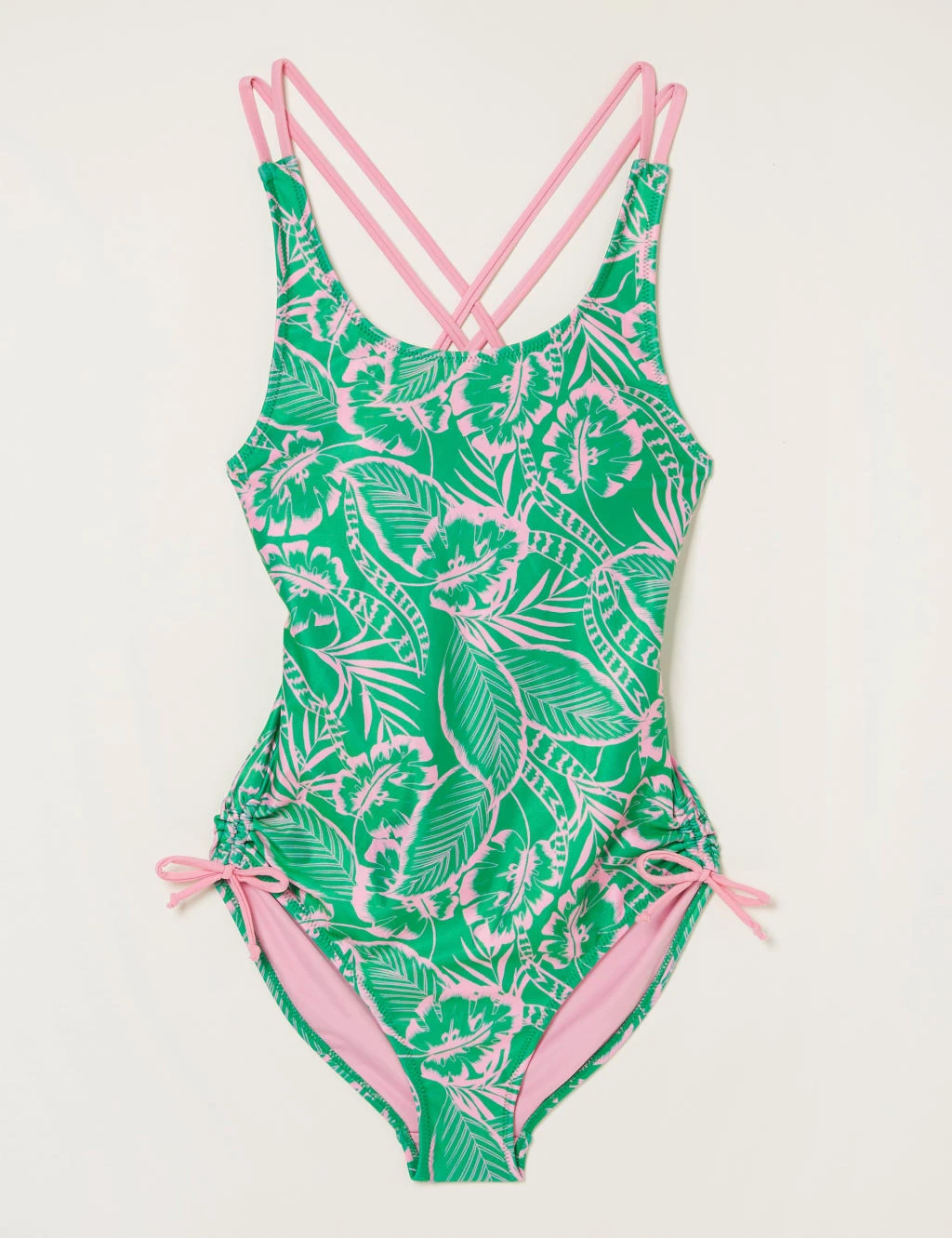 Printed Padded Scoop Neck Swimsuit 2 Printed Padded Scoop Neck Swimsuit - Image 2