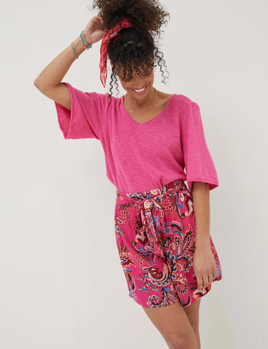 Floral Belted Shorts 1 Floral Belted Shorts