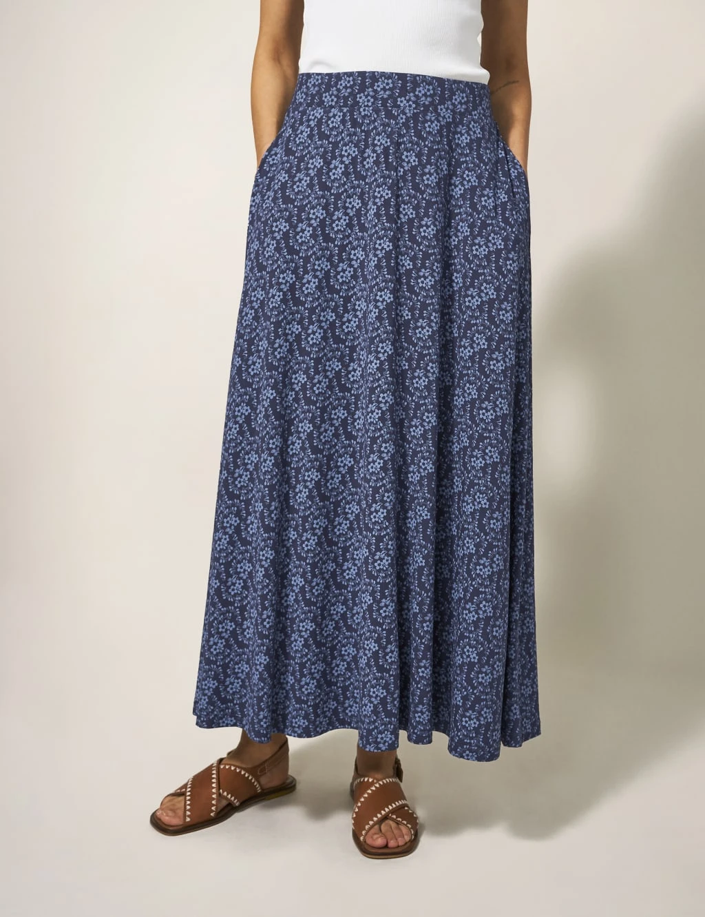 WHITE STUFF Floral Maxi A-Line Skirt 3 WHITE STUFF Floral Maxi A-Line Skirt - Image 3