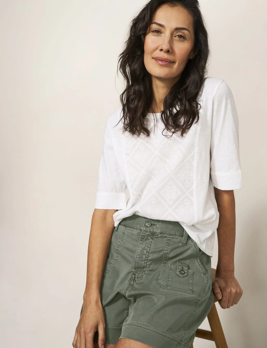 WHITE STUFF Pure Tencel™ Cargo Shorts 3 WHITE STUFF Pure Tencel™ Cargo Shorts - Image 3