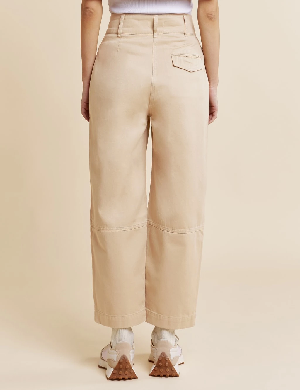 Pure Cotton Cargo Wide Leg Trousers 4 Pure Cotton Cargo Wide Leg Trousers - Image 4